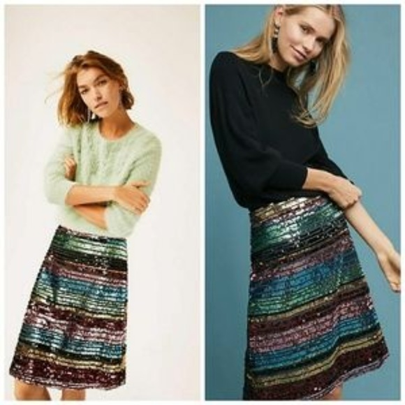 NWT Moulinette Soeurs Sequin Skirt - SZ 6 - Picture 1 of 4